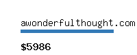 awonderfulthought.com Website value calculator