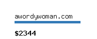 awordywoman.com Website value calculator