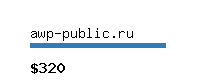 awp-public.ru Website value calculator