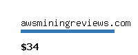 awsminingreviews.com Website value calculator