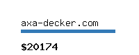 axa-decker.com Website value calculator