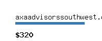 axaadvisorssouthwest.com Website value calculator