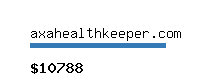 axahealthkeeper.com Website value calculator