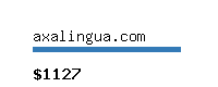axalingua.com Website value calculator