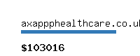 axappphealthcare.co.uk Website value calculator