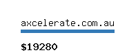 axcelerate.com.au Website value calculator