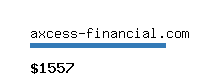 axcess-financial.com Website value calculator