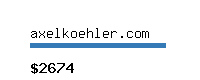 axelkoehler.com Website value calculator