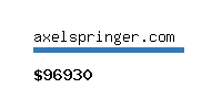 axelspringer.com Website value calculator