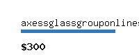 axessglassgrouponlineshop.com Website value calculator