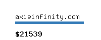 axieinfinity.com Website value calculator