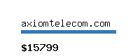 axiomtelecom.com Website value calculator