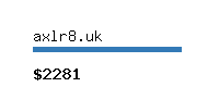 axlr8.uk Website value calculator