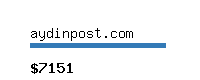 aydinpost.com Website value calculator