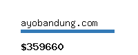 ayobandung.com Website value calculator