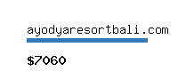 ayodyaresortbali.com Website value calculator