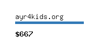 ayr4kids.org Website value calculator