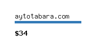 aytotabara.com Website value calculator