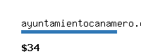 ayuntamientocanamero.org Website value calculator