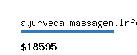 ayurveda-massagen.info Website value calculator