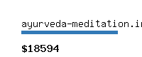 ayurveda-meditation.info Website value calculator