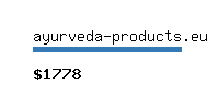 ayurveda-products.eu Website value calculator