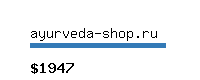 ayurveda-shop.ru Website value calculator