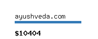 ayushveda.com Website value calculator
