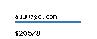 ayuwage.com Website value calculator