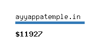 ayyappatemple.in Website value calculator