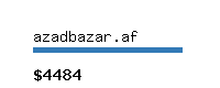 azadbazar.af Website value calculator