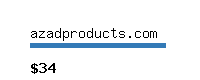 azadproducts.com Website value calculator