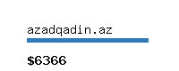 azadqadin.az Website value calculator