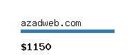 azadweb.com Website value calculator