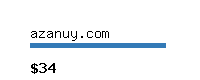 azanuy.com Website value calculator