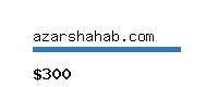 azarshahab.com Website value calculator