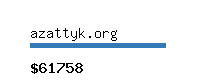 azattyk.org Website value calculator