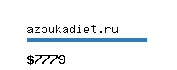 azbukadiet.ru Website value calculator