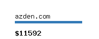 azden.com Website value calculator