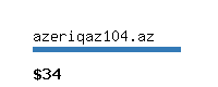 azeriqaz104.az Website value calculator