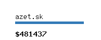 azet.sk Website value calculator