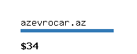 azevrocar.az Website value calculator
