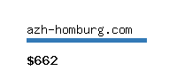 azh-homburg.com Website value calculator