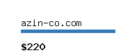 azin-co.com Website value calculator