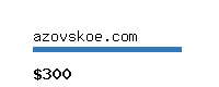 azovskoe.com Website value calculator