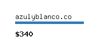 azulyblanco.co Website value calculator