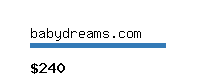 babydreams.com Website value calculator