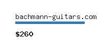 bachmann-guitars.com Website value calculator