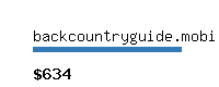 backcountryguide.mobi Website value calculator