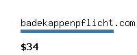 badekappenpflicht.com Website value calculator